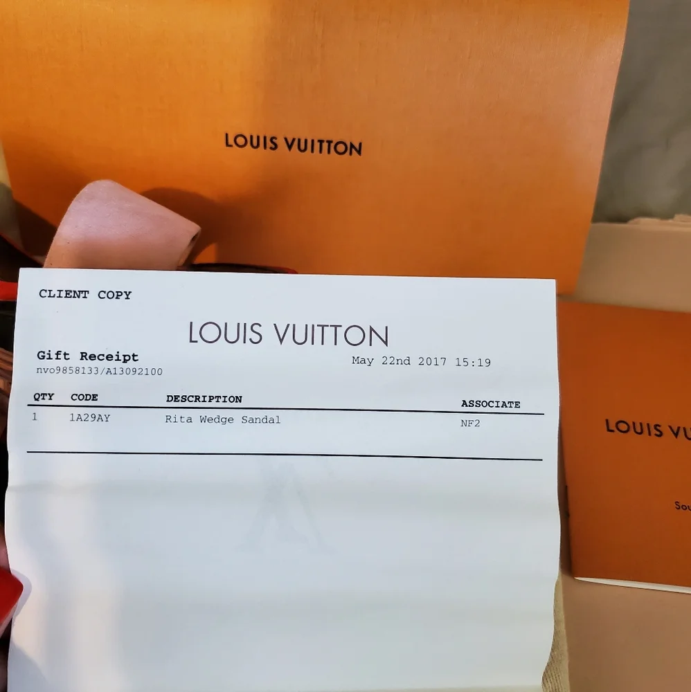 Louis Vuitton  Rita Wedge Sandals with Wedge heel. - Picture 5 of 7